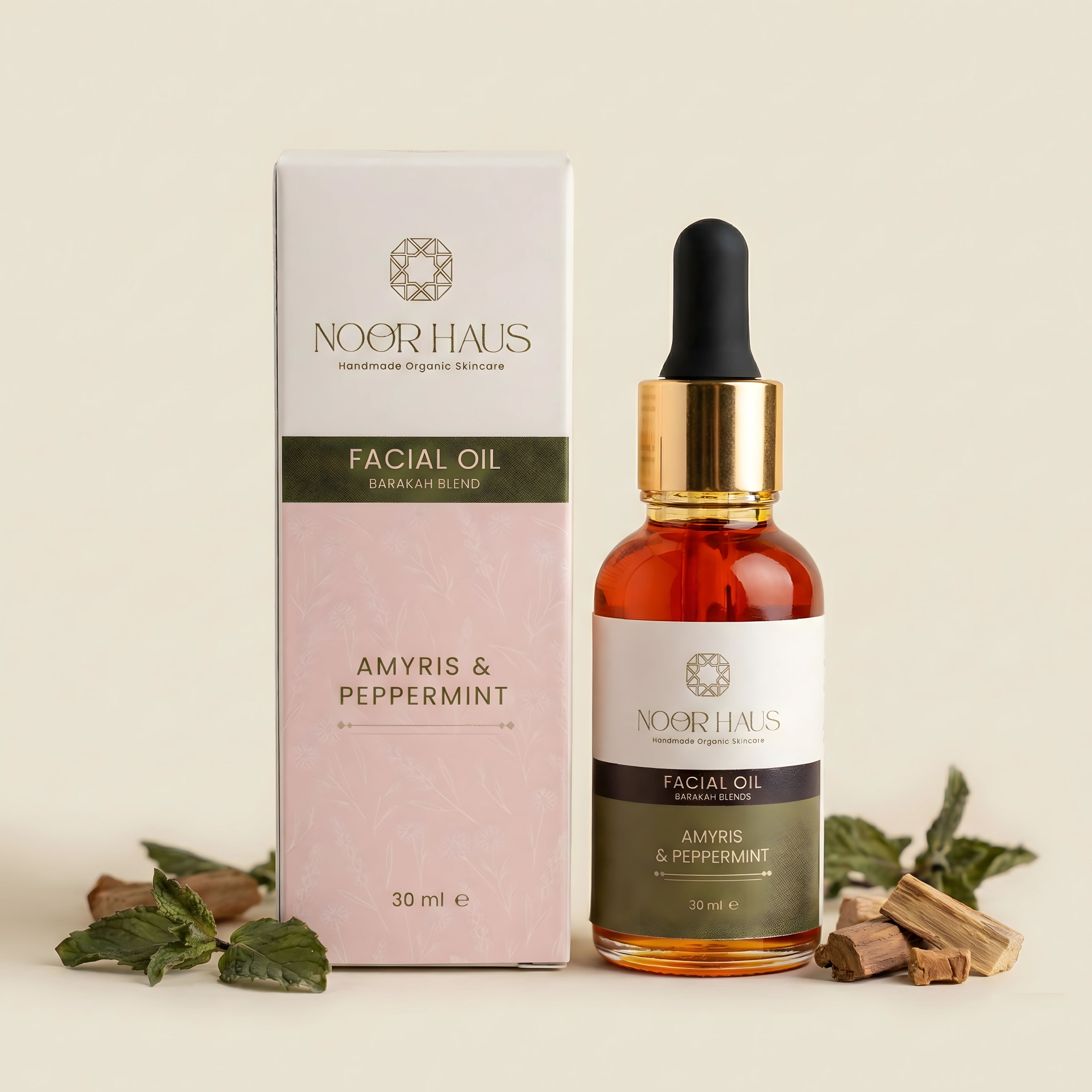 Amyris & Peppermint Facial Oil ingredients