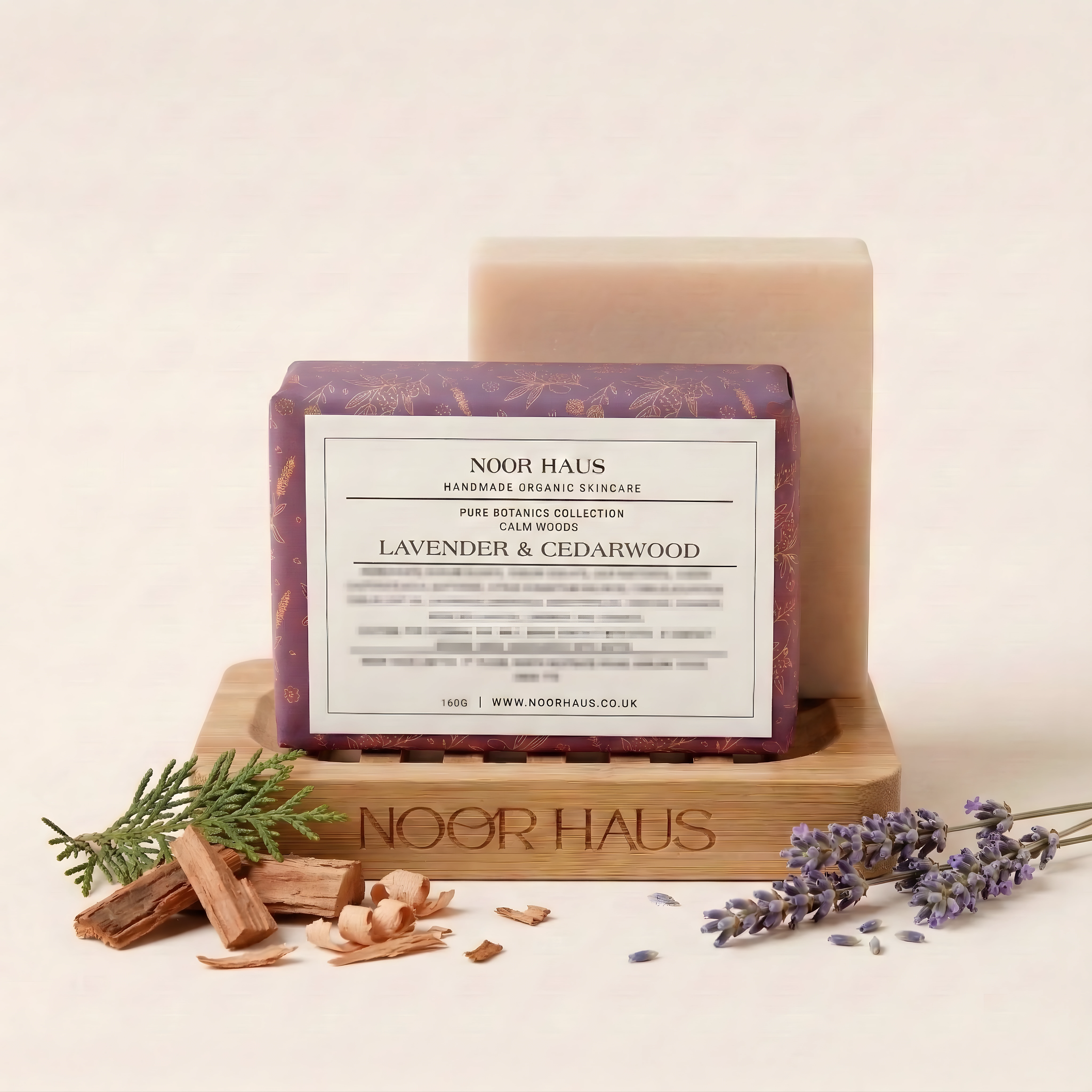Lavender & Cedarwood Soap ingredients