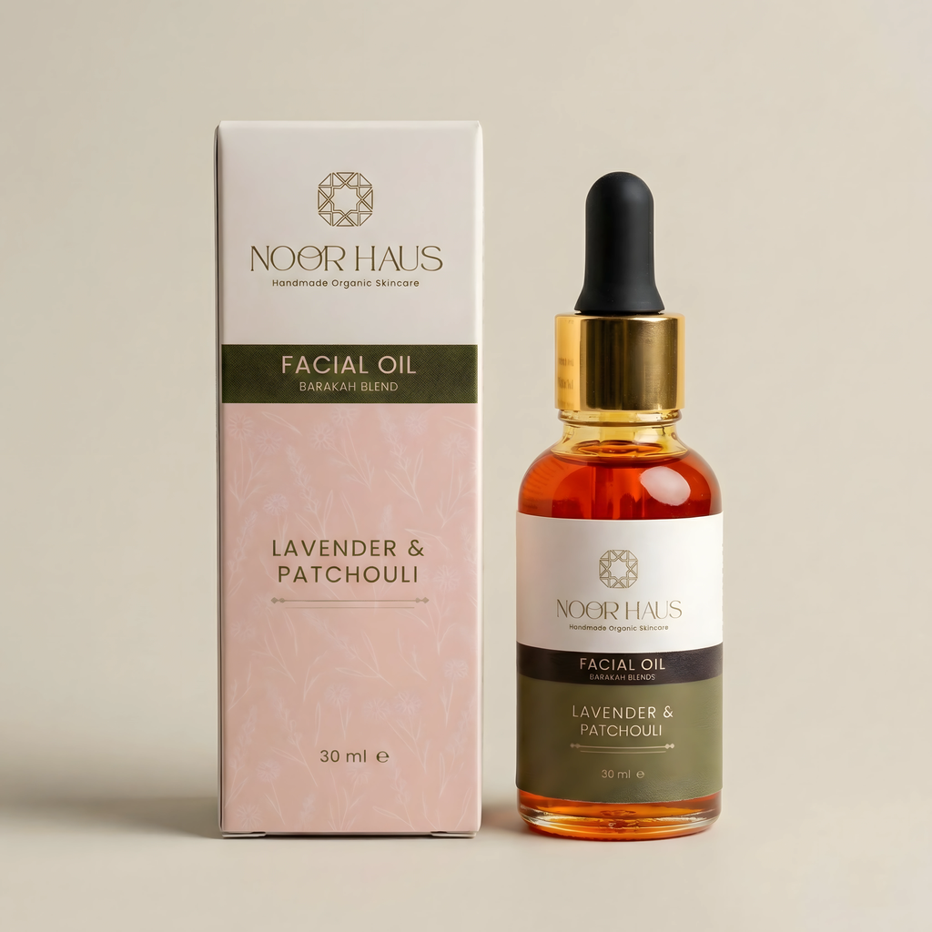 Lavender & Patchouli Facial Oil side view