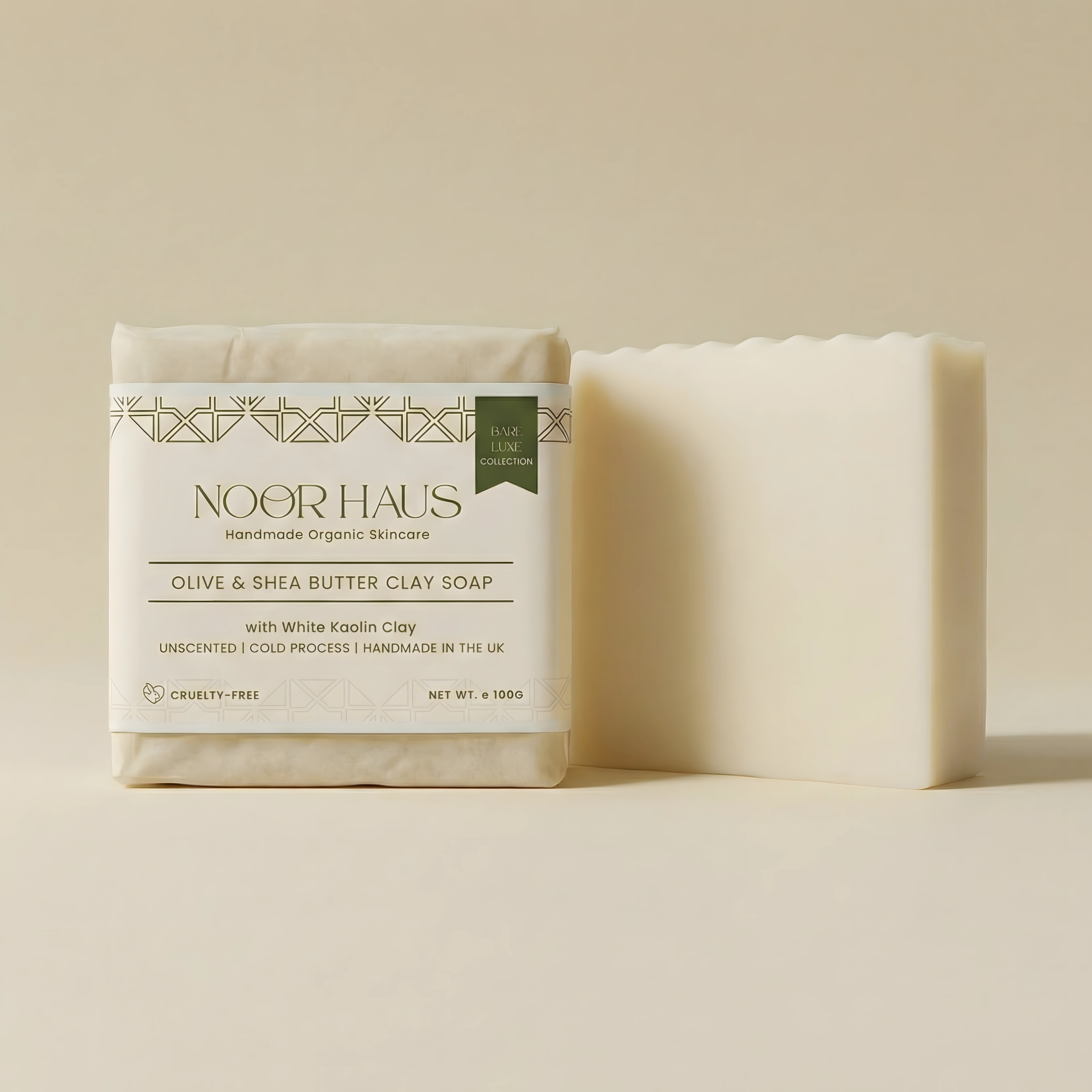 White Kaolin Clay Soap side view