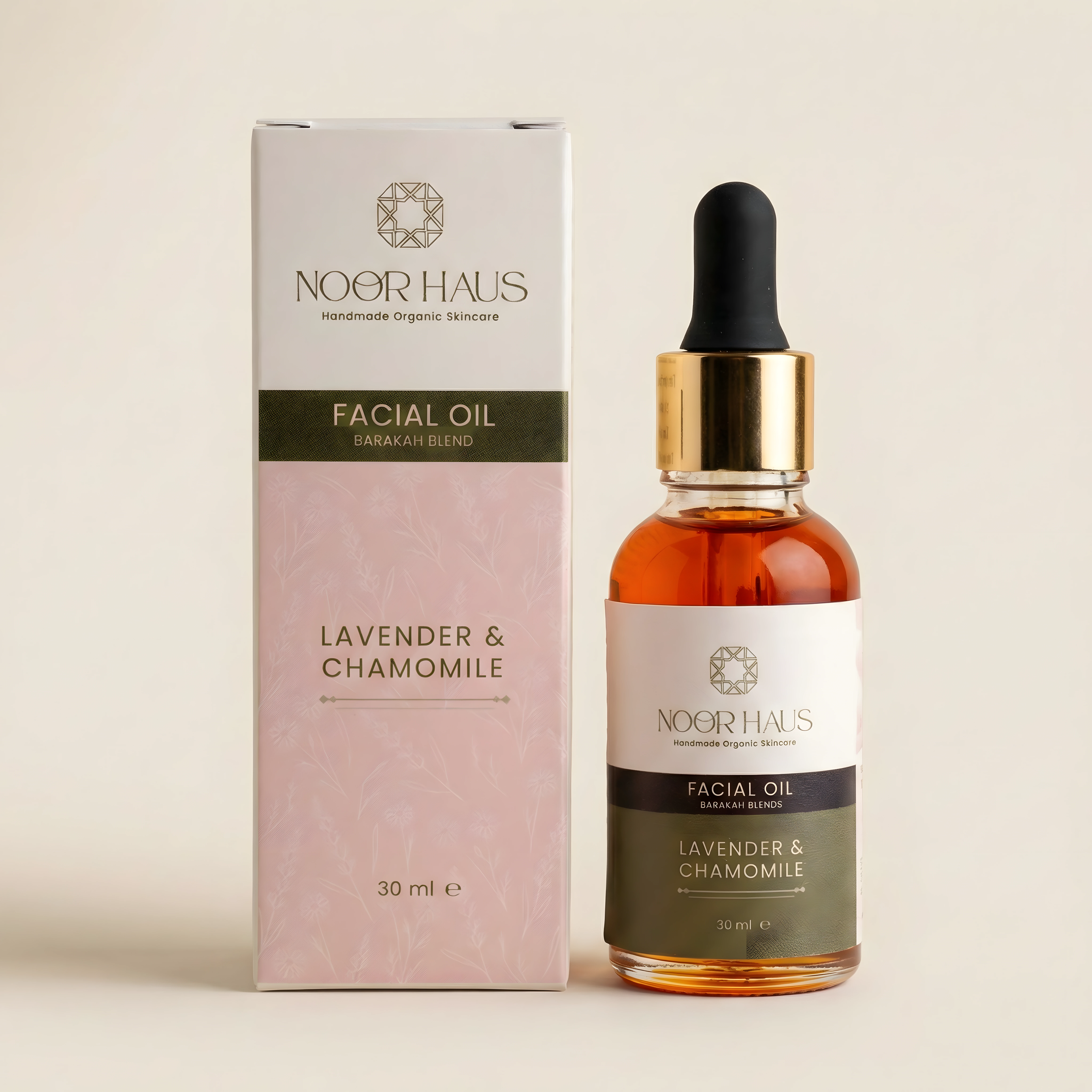 Lavender & Chamomile Facial Oil side view