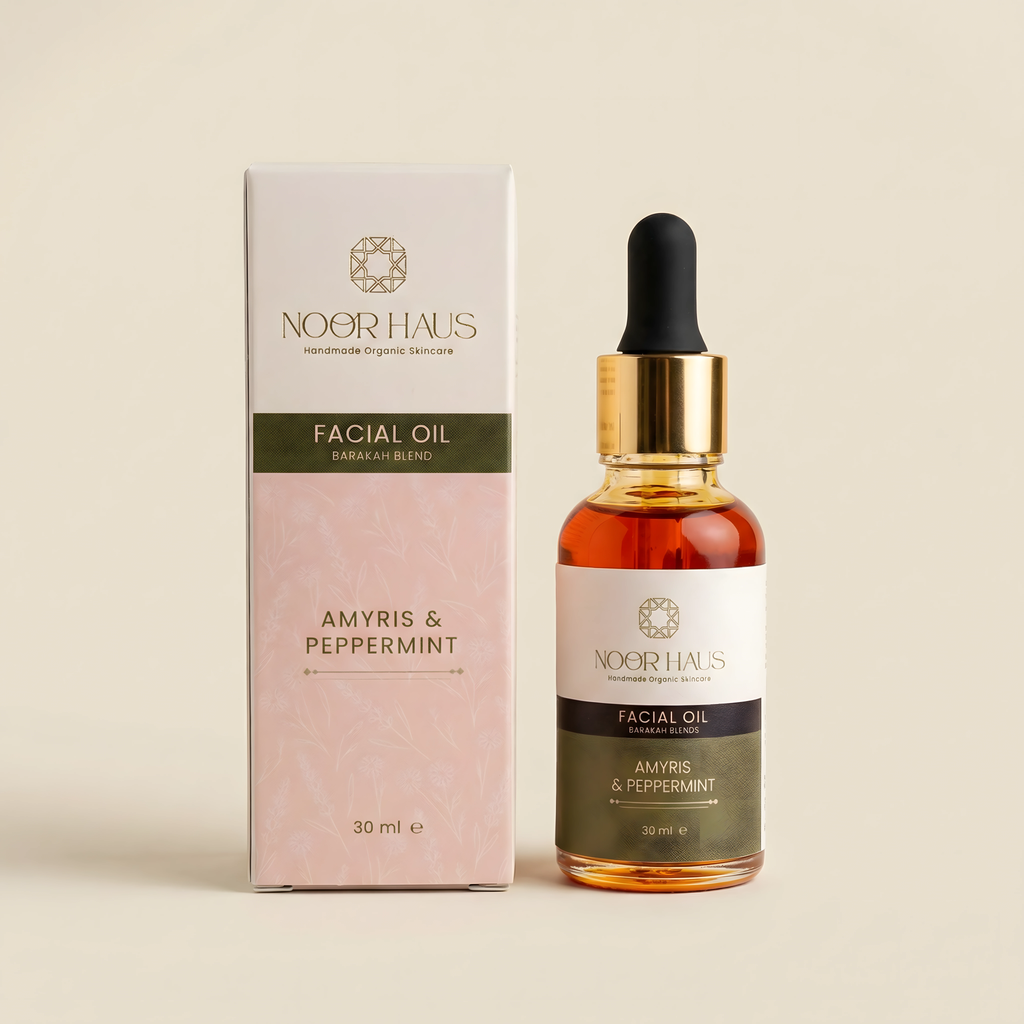 Amyris & Peppermint Facial Oil side view