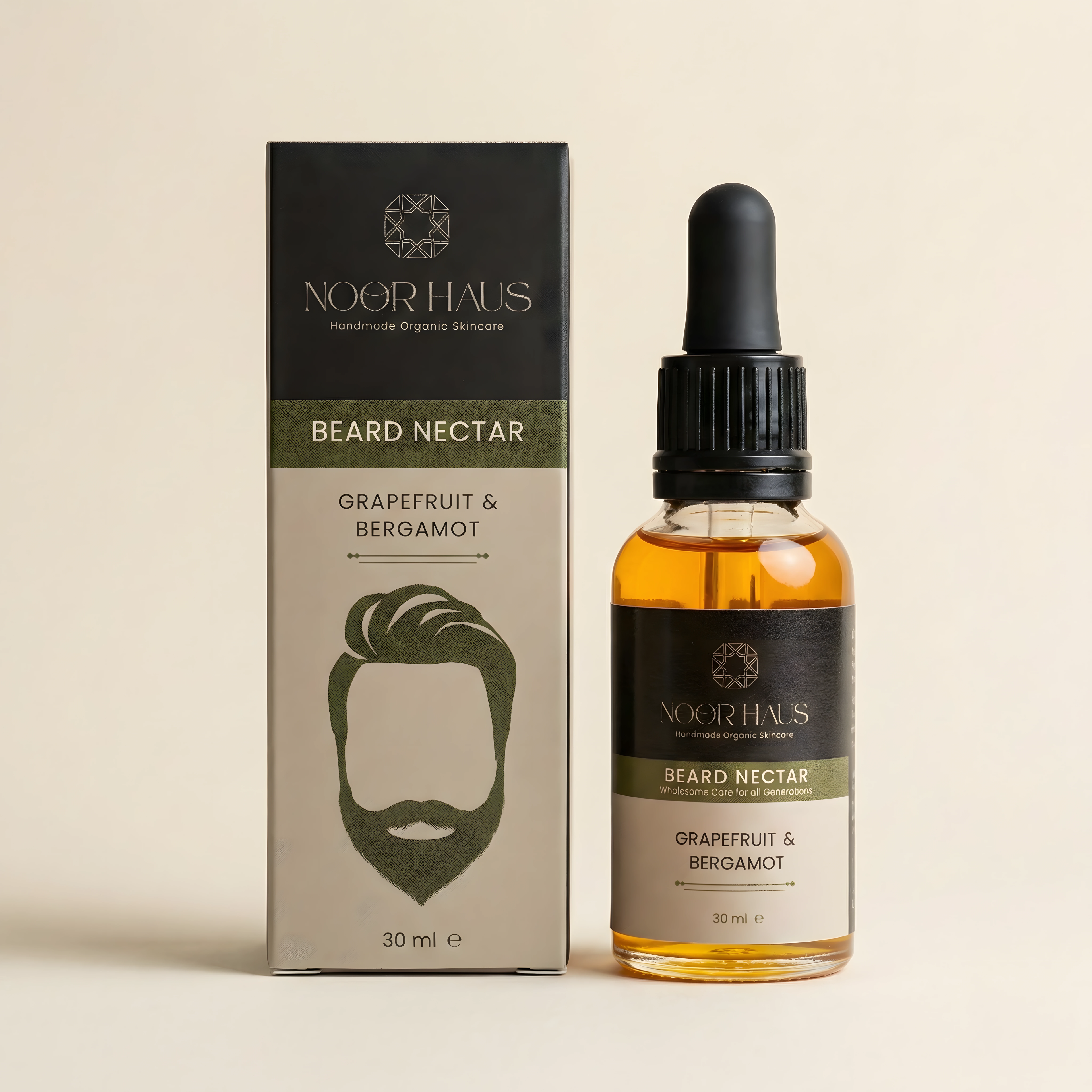 Grapefruit & Bergamot Beard Oil side view