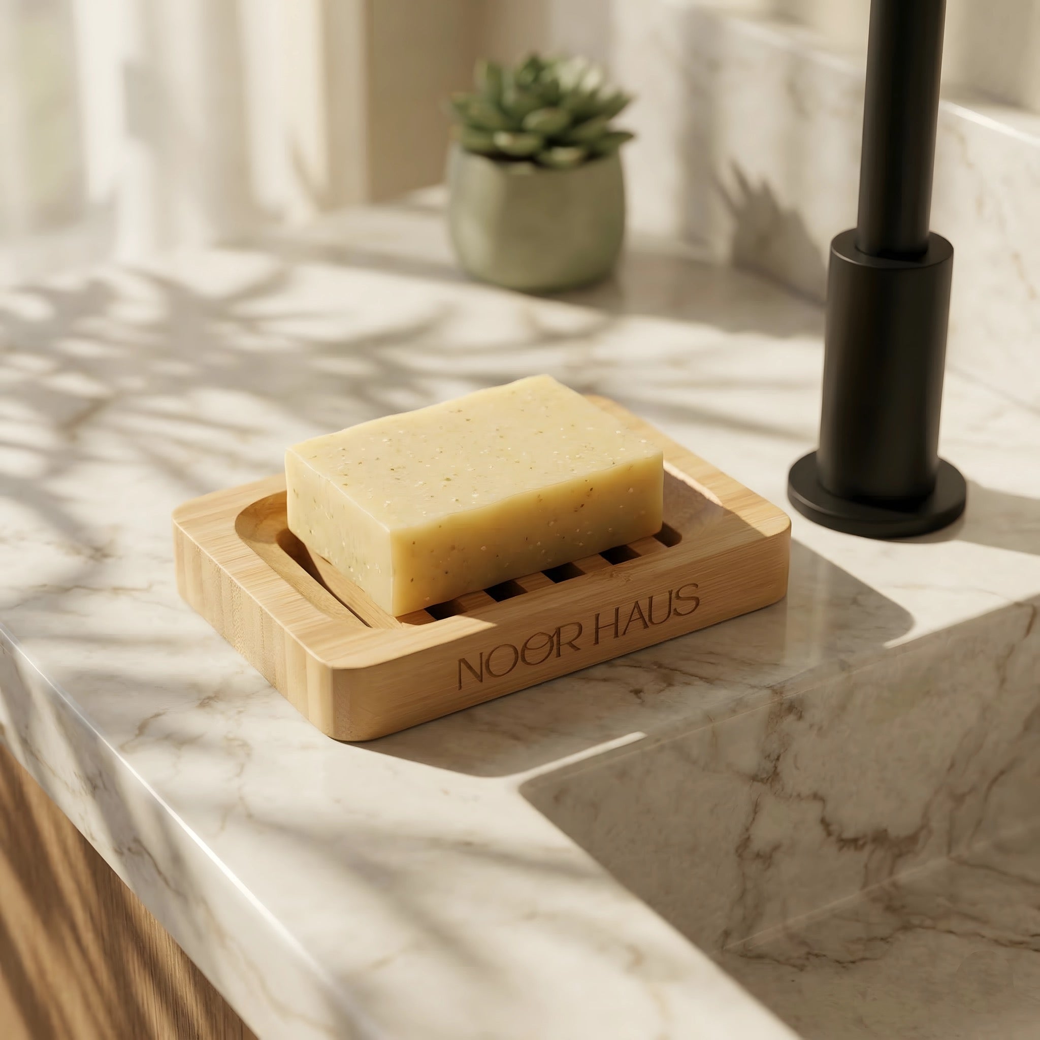 Noor Haus Bamboo Soap Dish