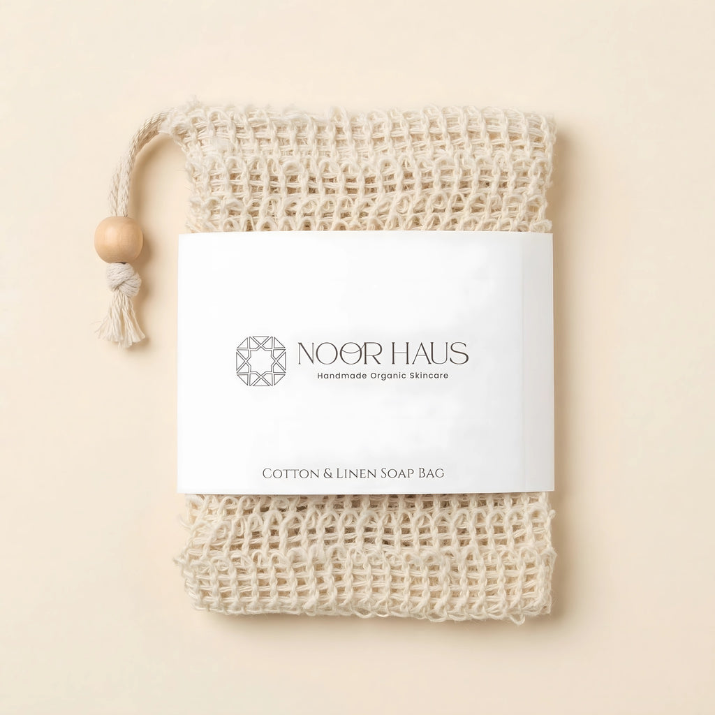 Noor Haus Cotton & Linen Soap Saver Bag