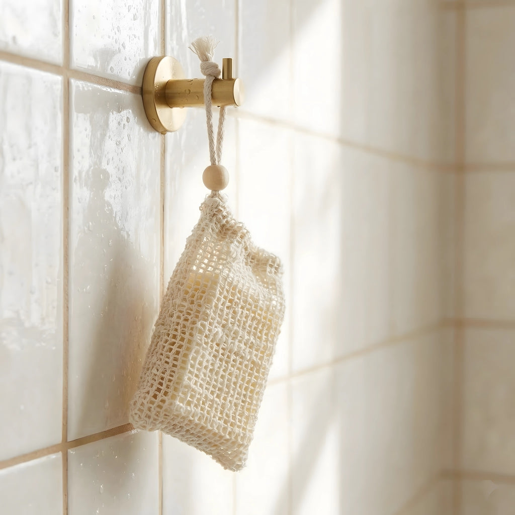 Noor Haus Cotton & Linen Soap Saver Bag